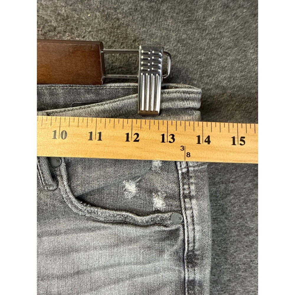 Judy Blue Skinny Jeans Size 7/28 Gray Preppy Party Distressed Raw Hem JB88792 - Picture 8 of 15